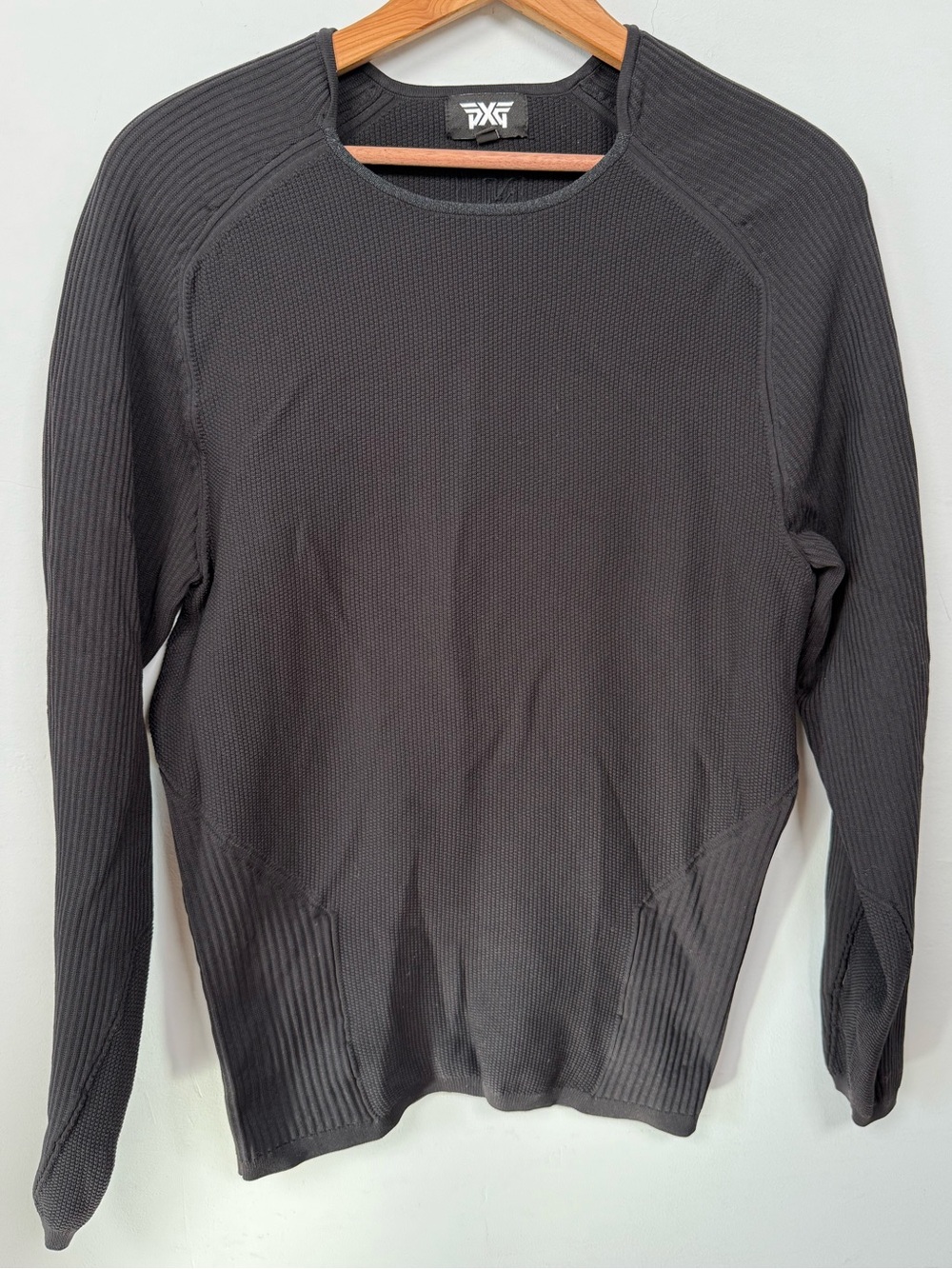 PXG x Nick Jonas Long Sleeve Knitted Hybrid Base Sweater Black Men's Medium